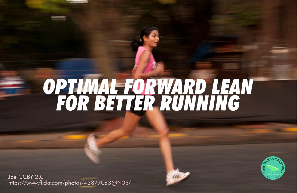 Optimal Forward Lean for Better Running