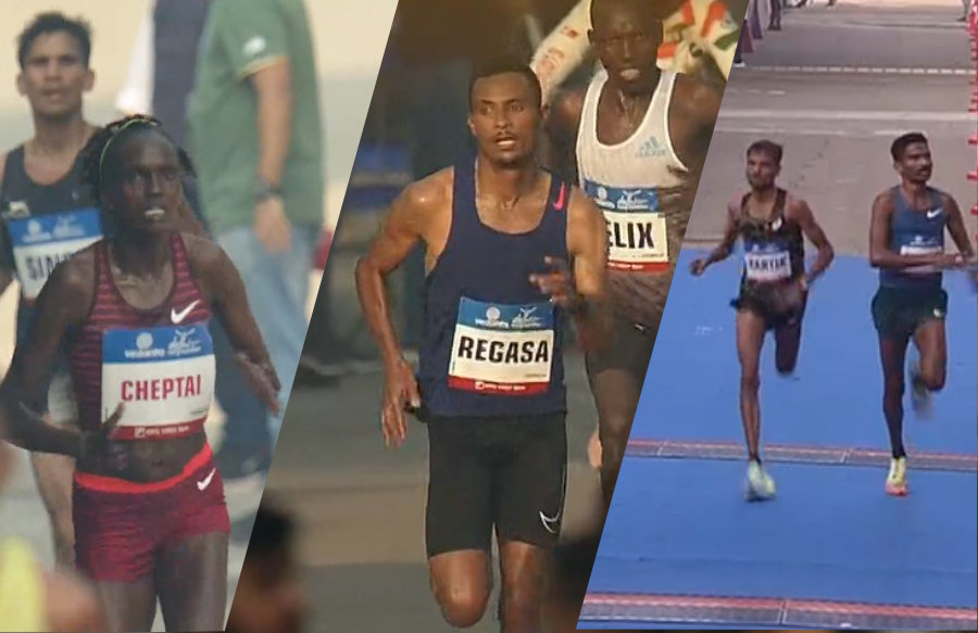 Chala Regasa, Irine Cheptai, Avinash Sable and Sanjivani Jadhav claim the Delhi Half Marathon title