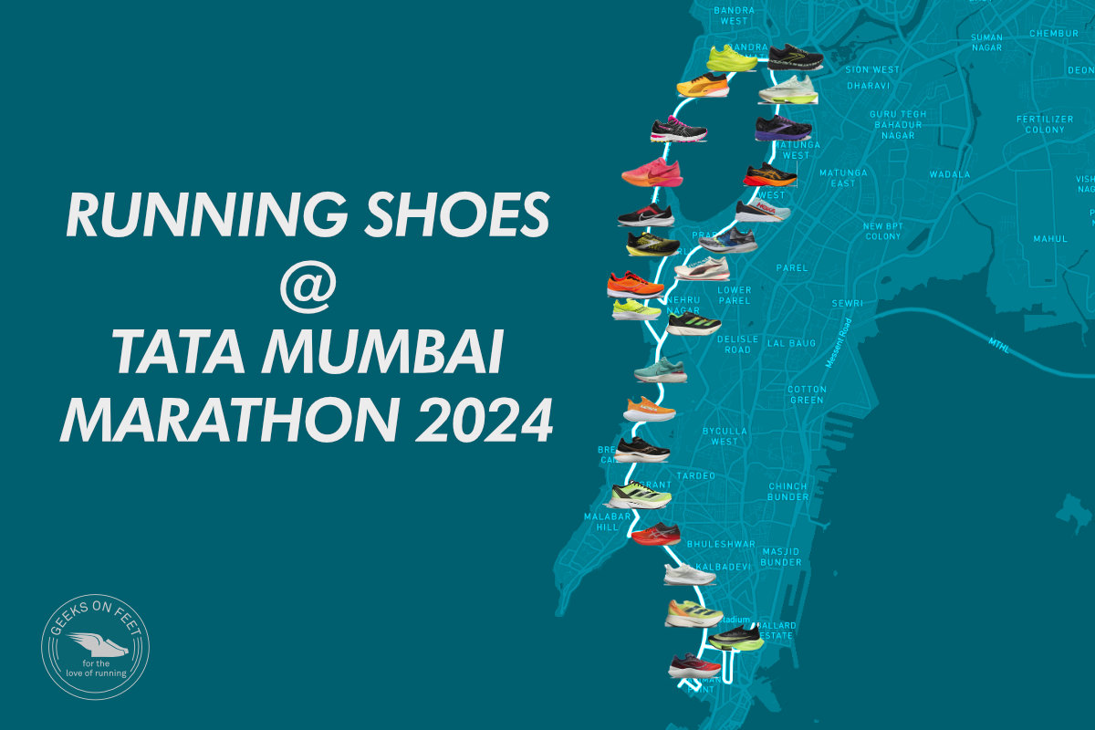 Running Shoes at Tata Mumbai Marathon 2024