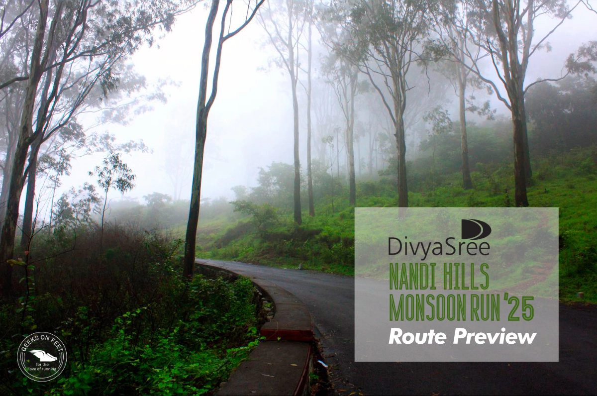 DivyaSree Nandi Hills Monsoon Run - Route Preview